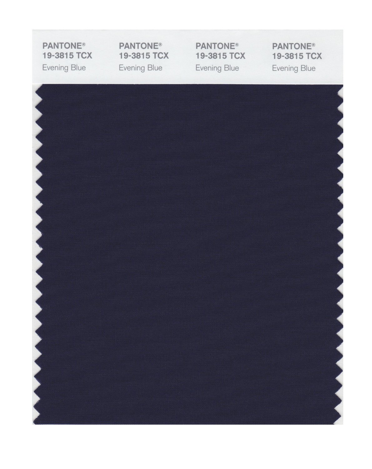 Pantone Cotton Swatch 19-3815 Evening Blue