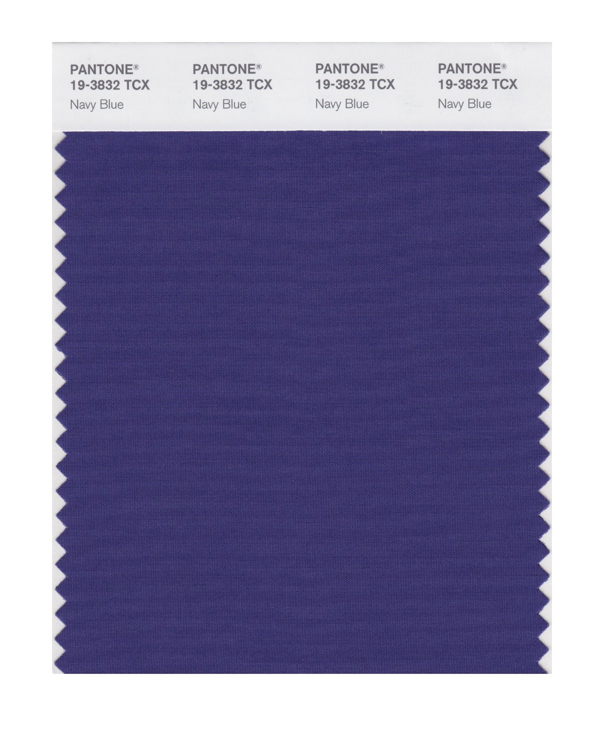 Pantone Cotton Swatch 19-3832 Navy Blue