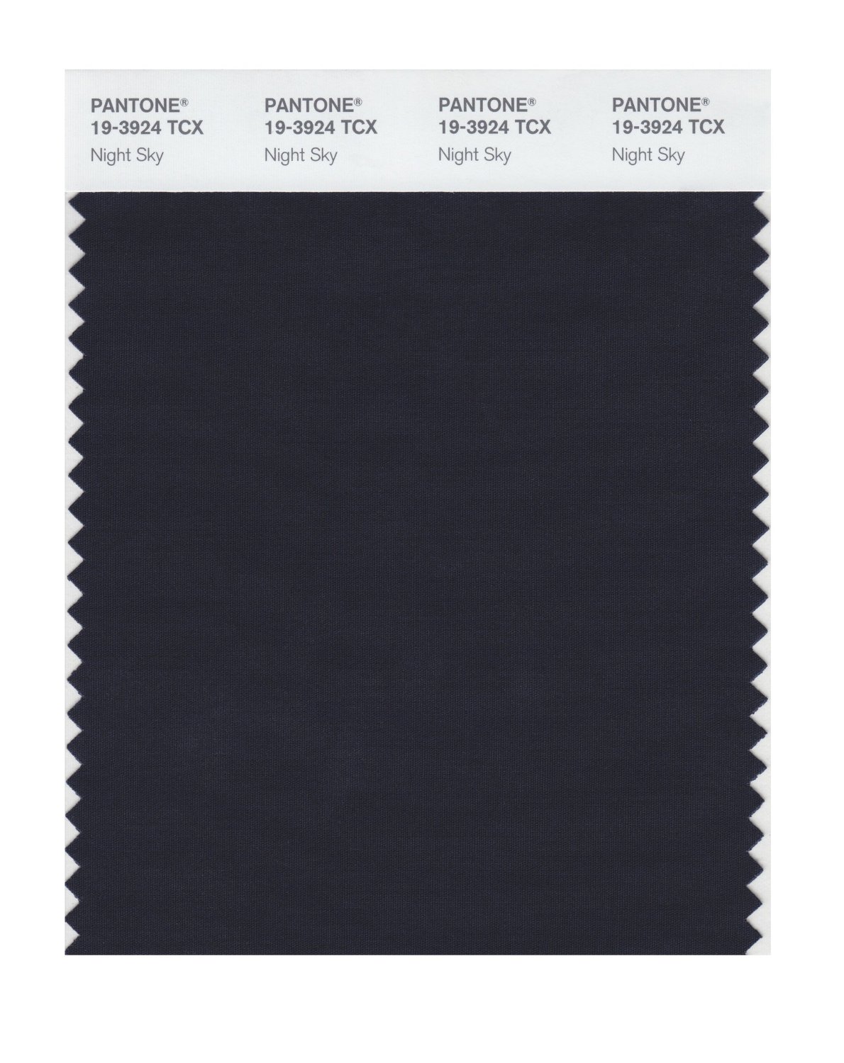 Pantone Cotton Swatch 19-3924 Night Sky