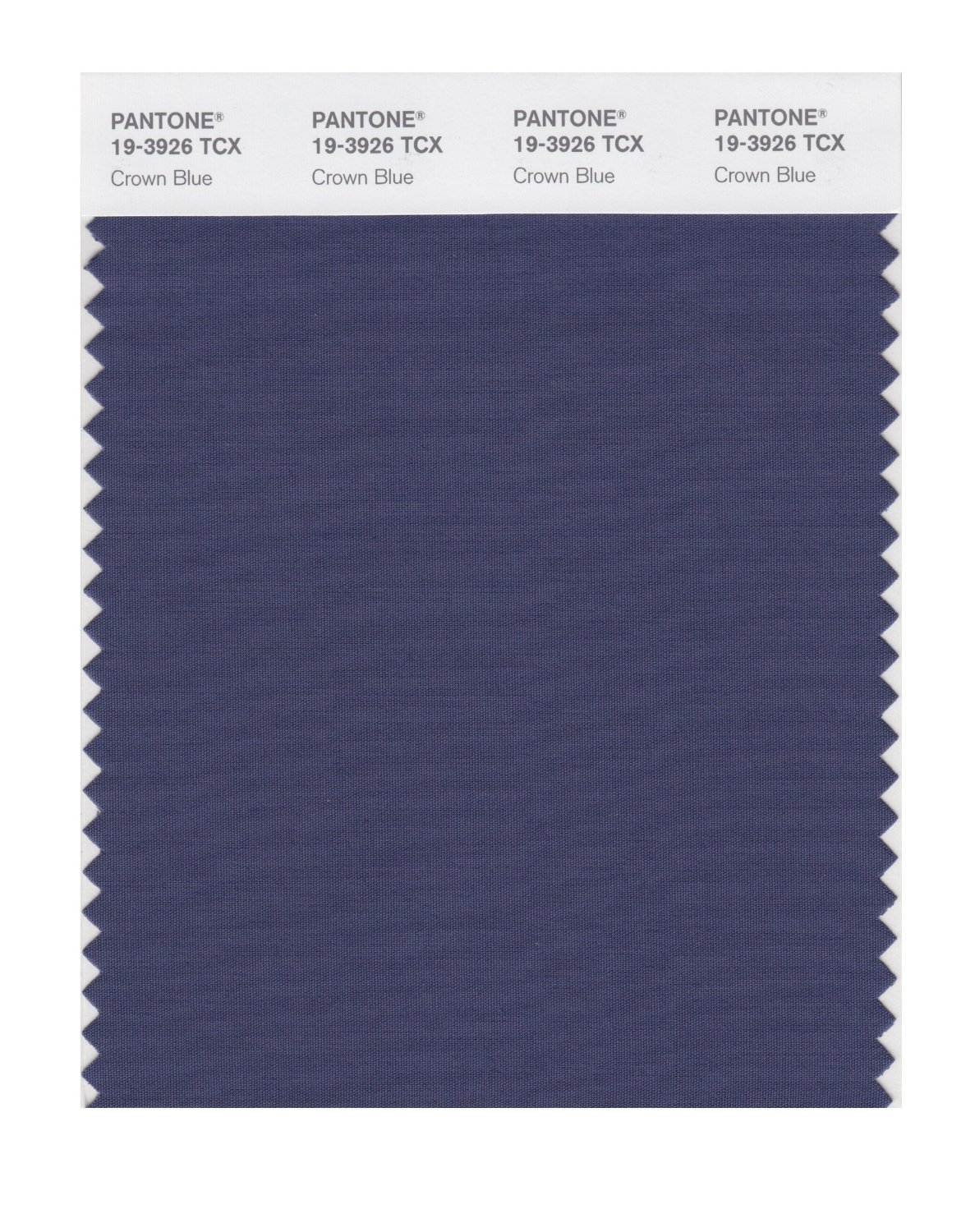 Pantone Cotton Swatch 19-3926 Crown Blue