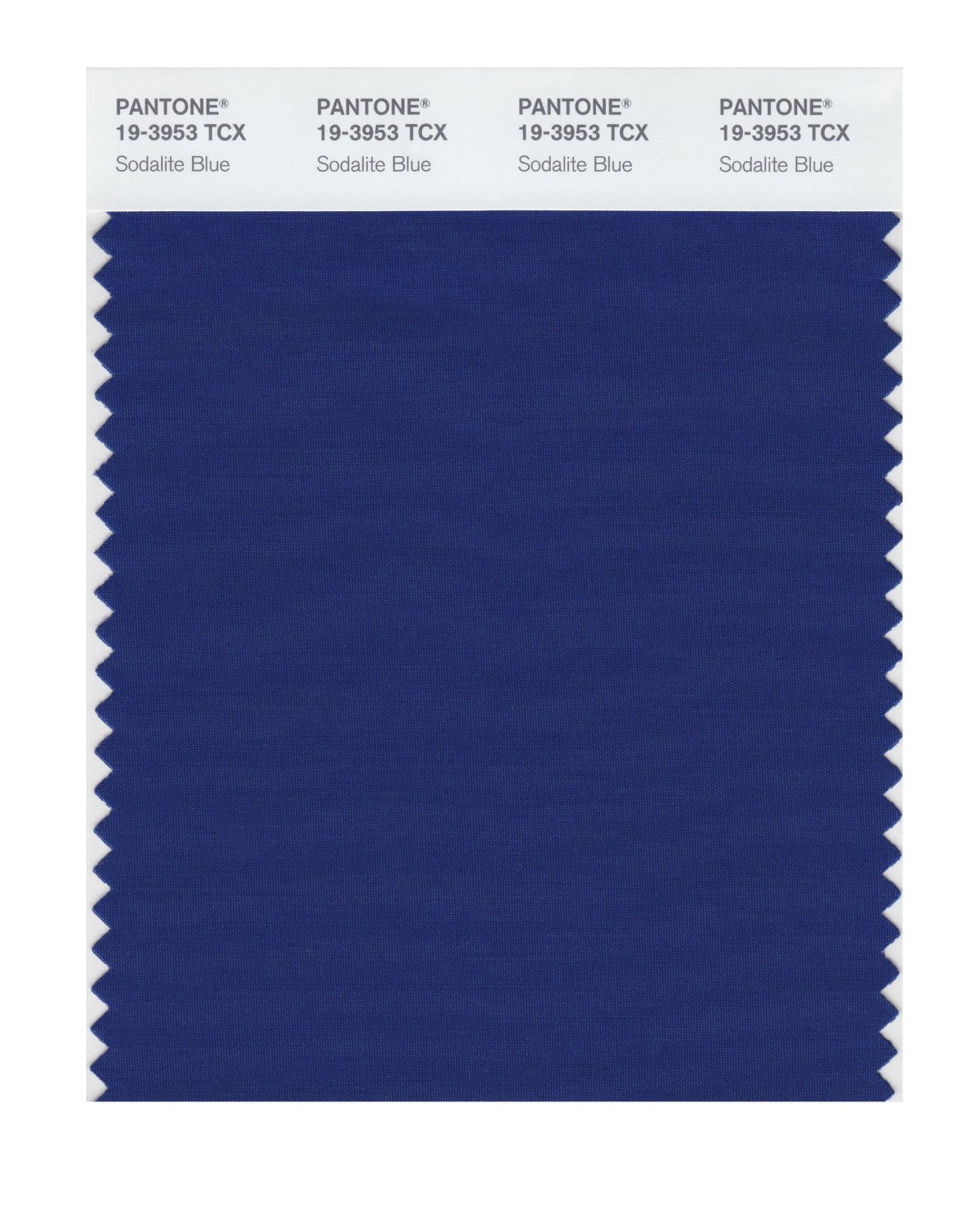 Pantone Cotton Swatch 19-3953 Sodalite Blue