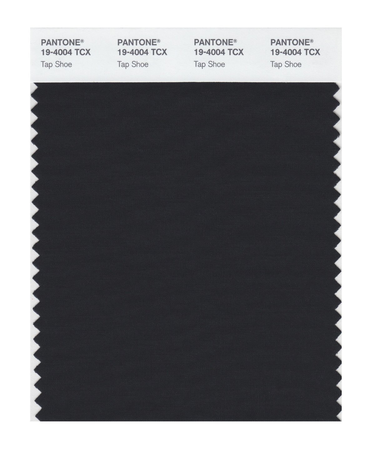 Pantone Cotton Swatch 19-4004 Tap Shoe