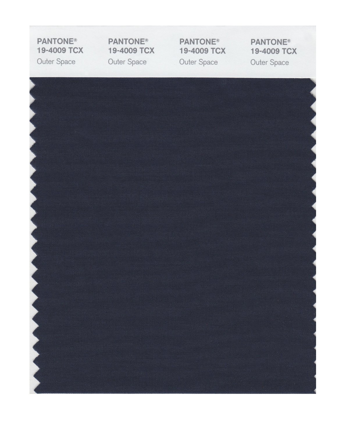 Pantone Cotton Swatch 19-4009 Outer Space