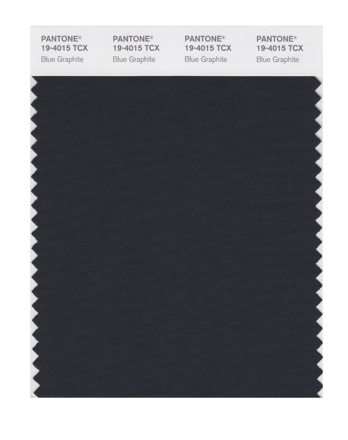 Pantone Cotton Swatch 19-4015 Blue Graphite