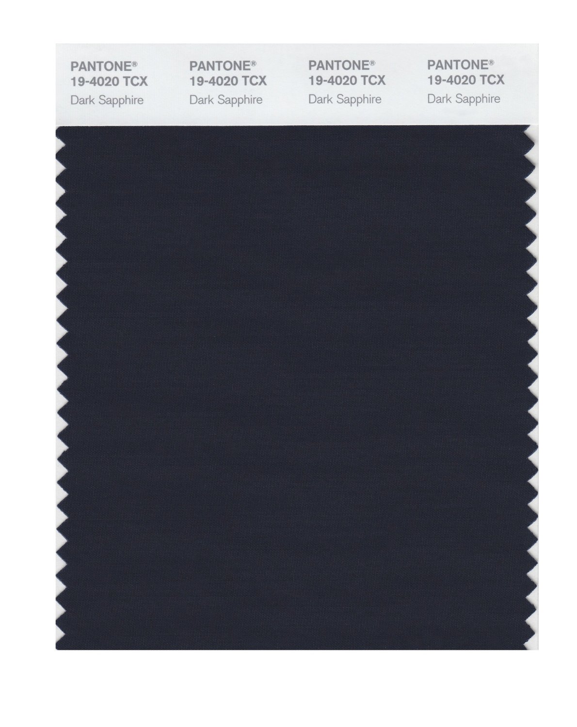 Pantone Cotton Swatch 19-4020 Dark Sapphire