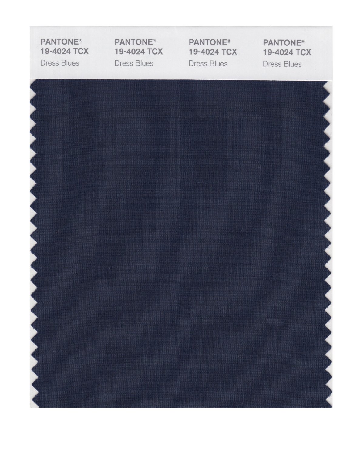 Pantone Cotton Swatch 19-4024 Dress Blues