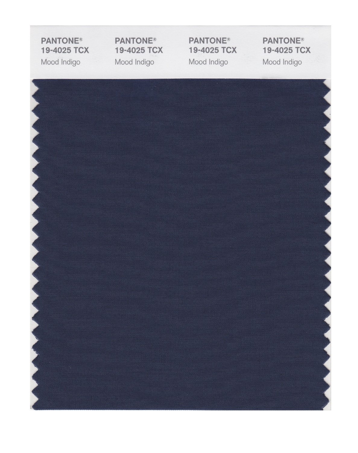 Pantone Cotton Swatch 19-4025 Mood Indigo