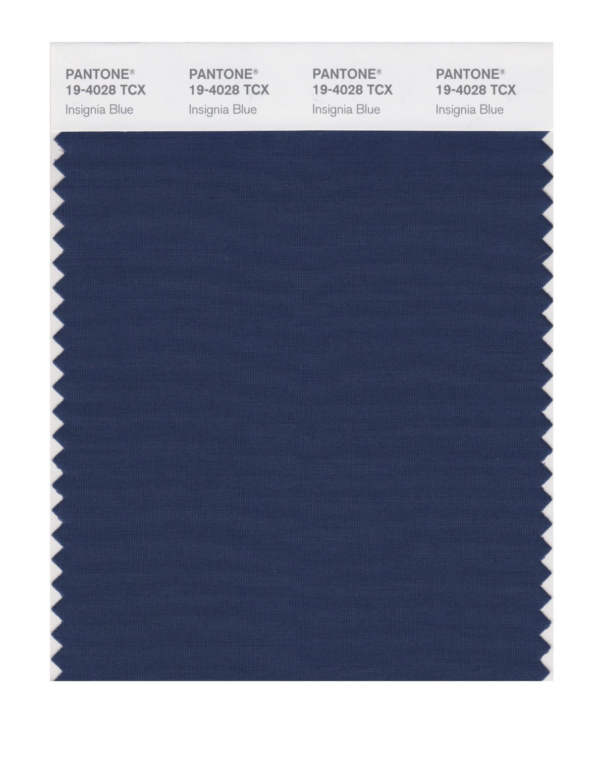 Pantone Cotton Swatch 19-4028 Insignia Blue