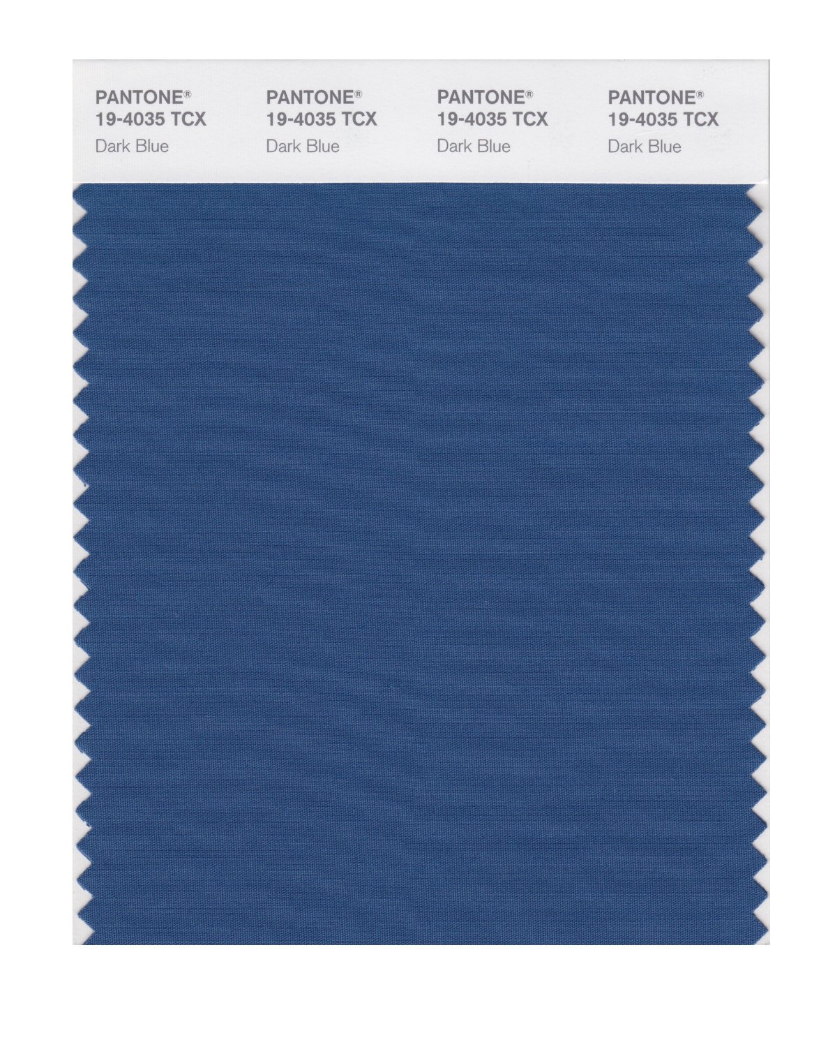 Pantone Cotton Swatch 19-4035 Dark Blue