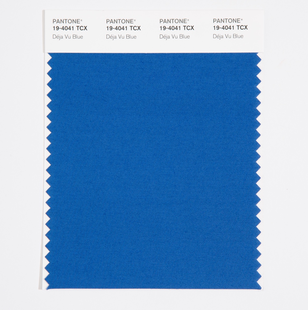 Pantone Cotton Swatch 19-4041 Deja Vu Blue