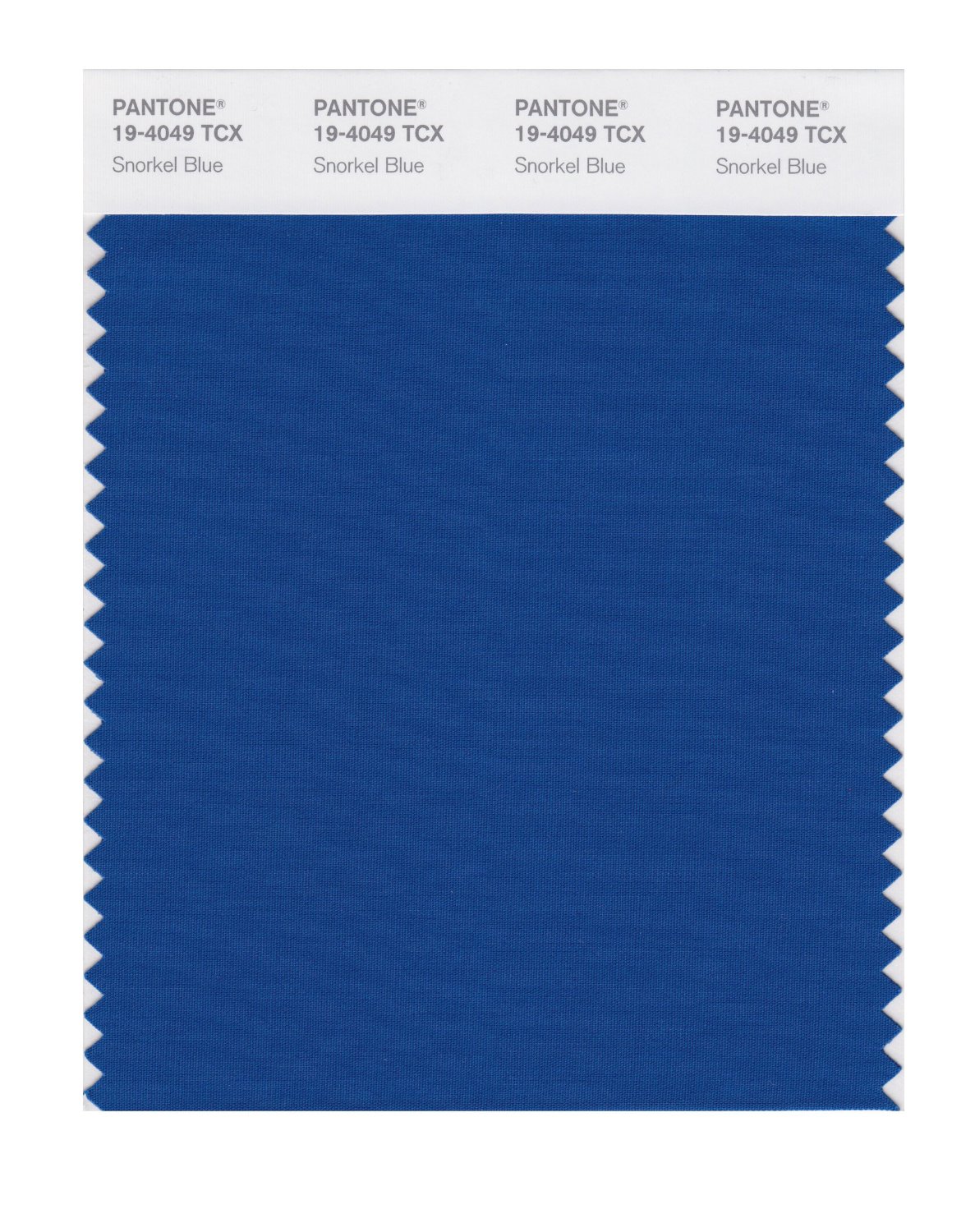 Pantone Cotton Swatch 19-4049 Snorkel Blue