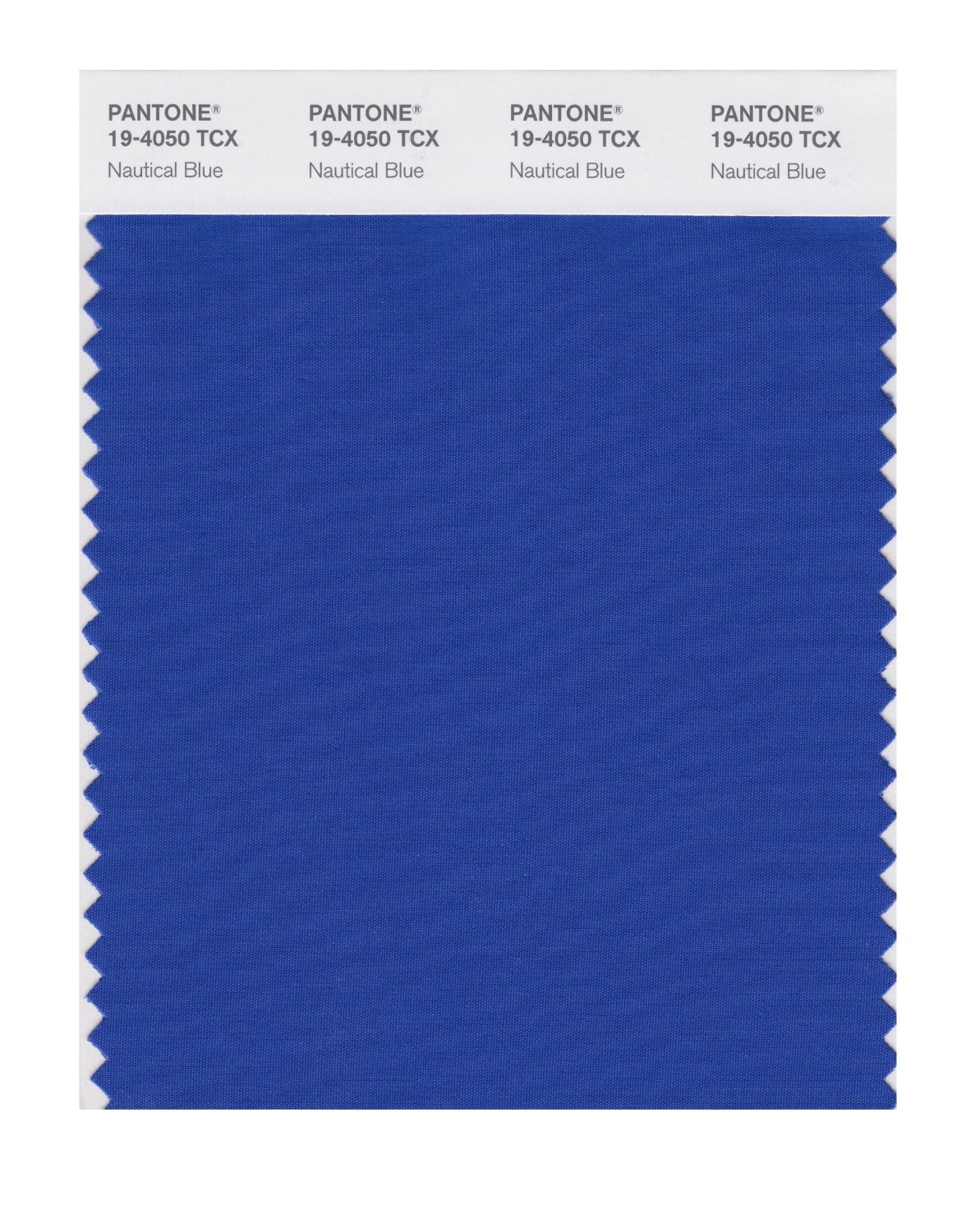 Pantone Cotton Swatch 19-4050 Nautical Blue