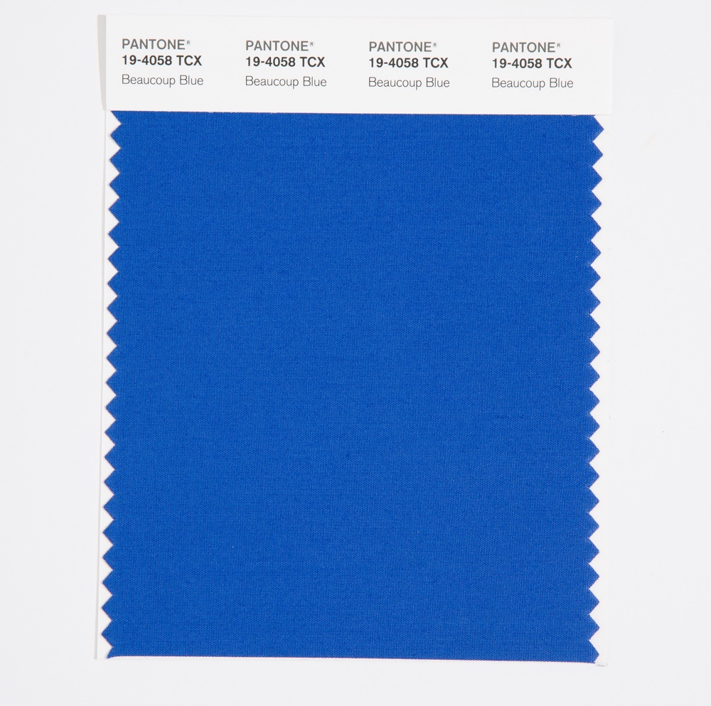 Pantone Cotton Swatch 19-4058 Beaucoup Blue