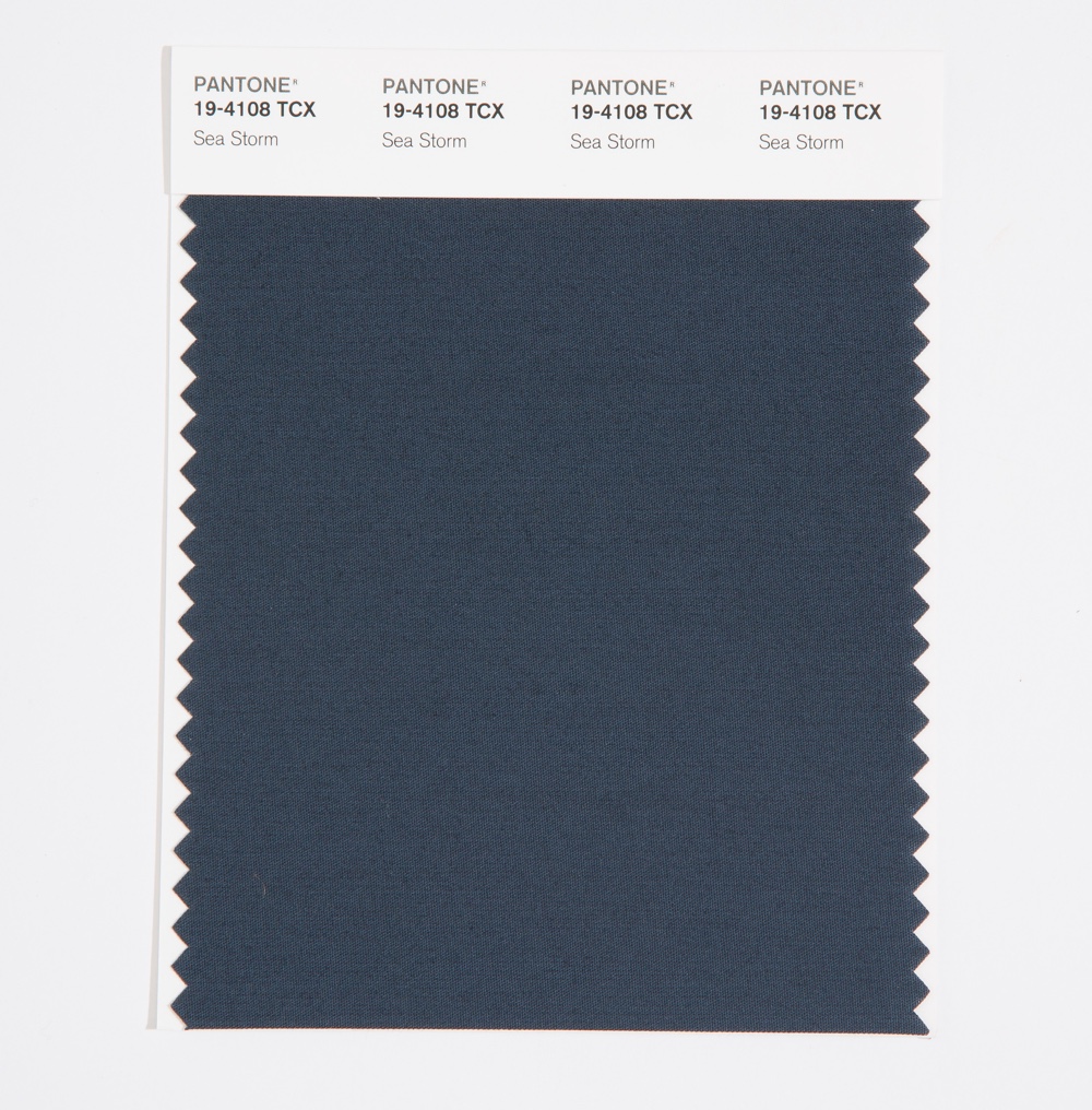 Pantone Cotton Swatch 19-4108 Sea Storm