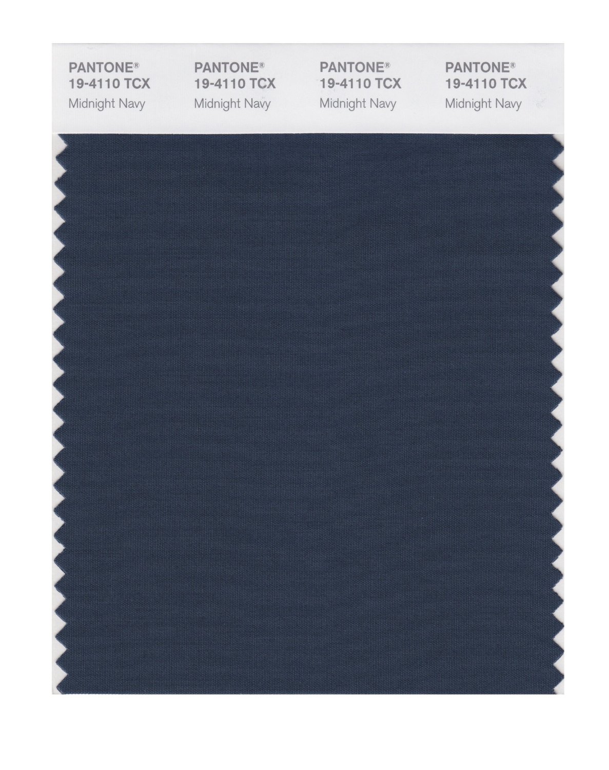 Pantone Cotton Swatch 19-4110 Midnight Navy