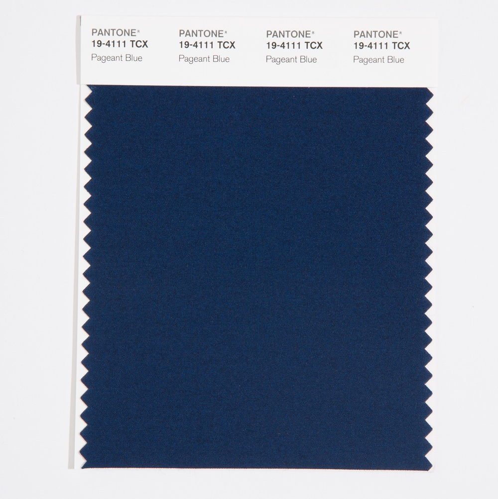 Pantone Cotton Swatch 19-4111 Pageant Blue