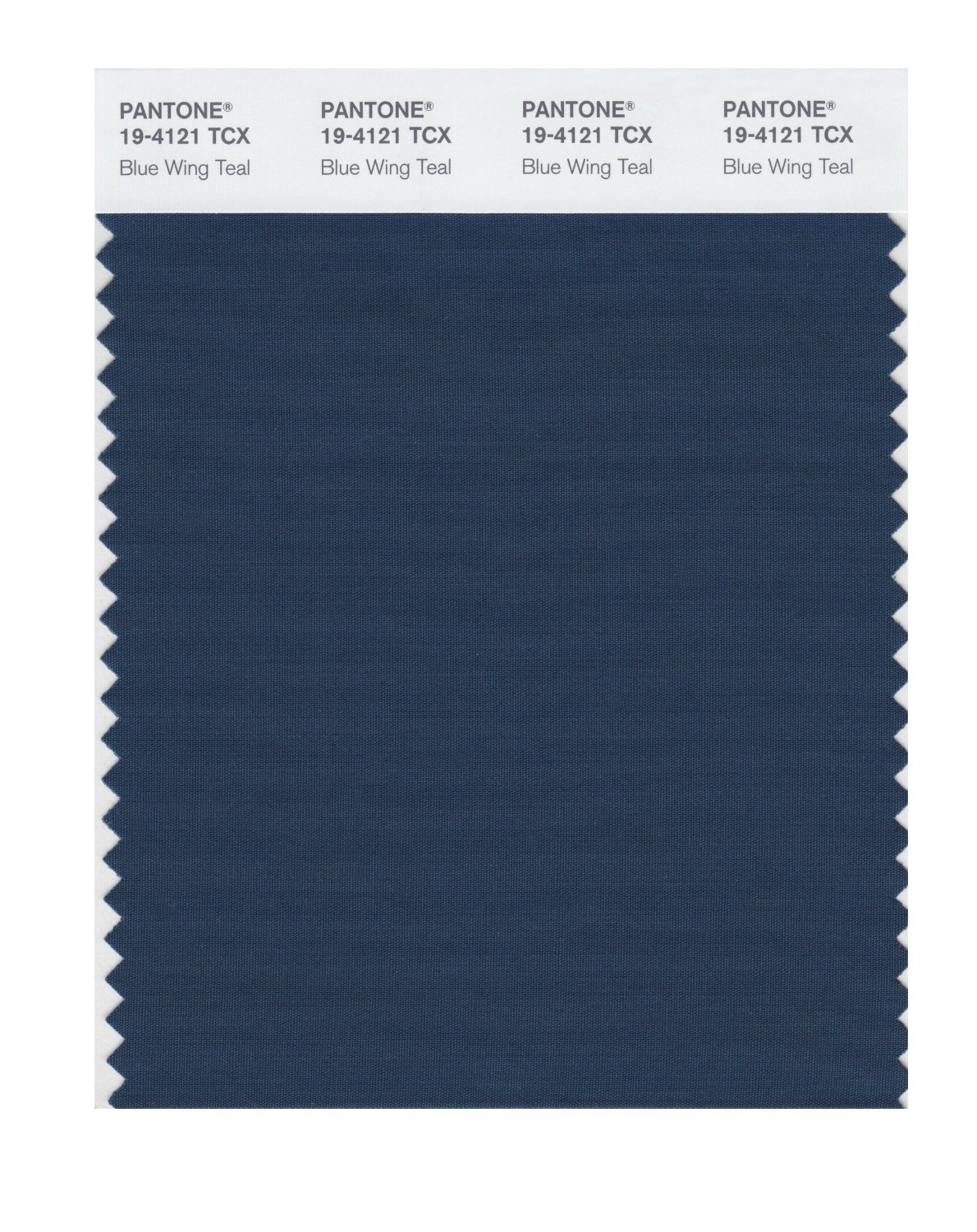 Pantone Cotton Swatch 19-4121 Blue Wing Teal