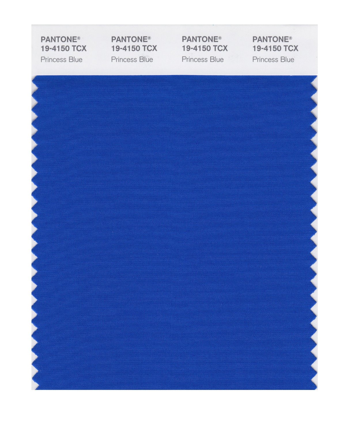 Pantone Cotton Swatch 19-4150 Princess Blue