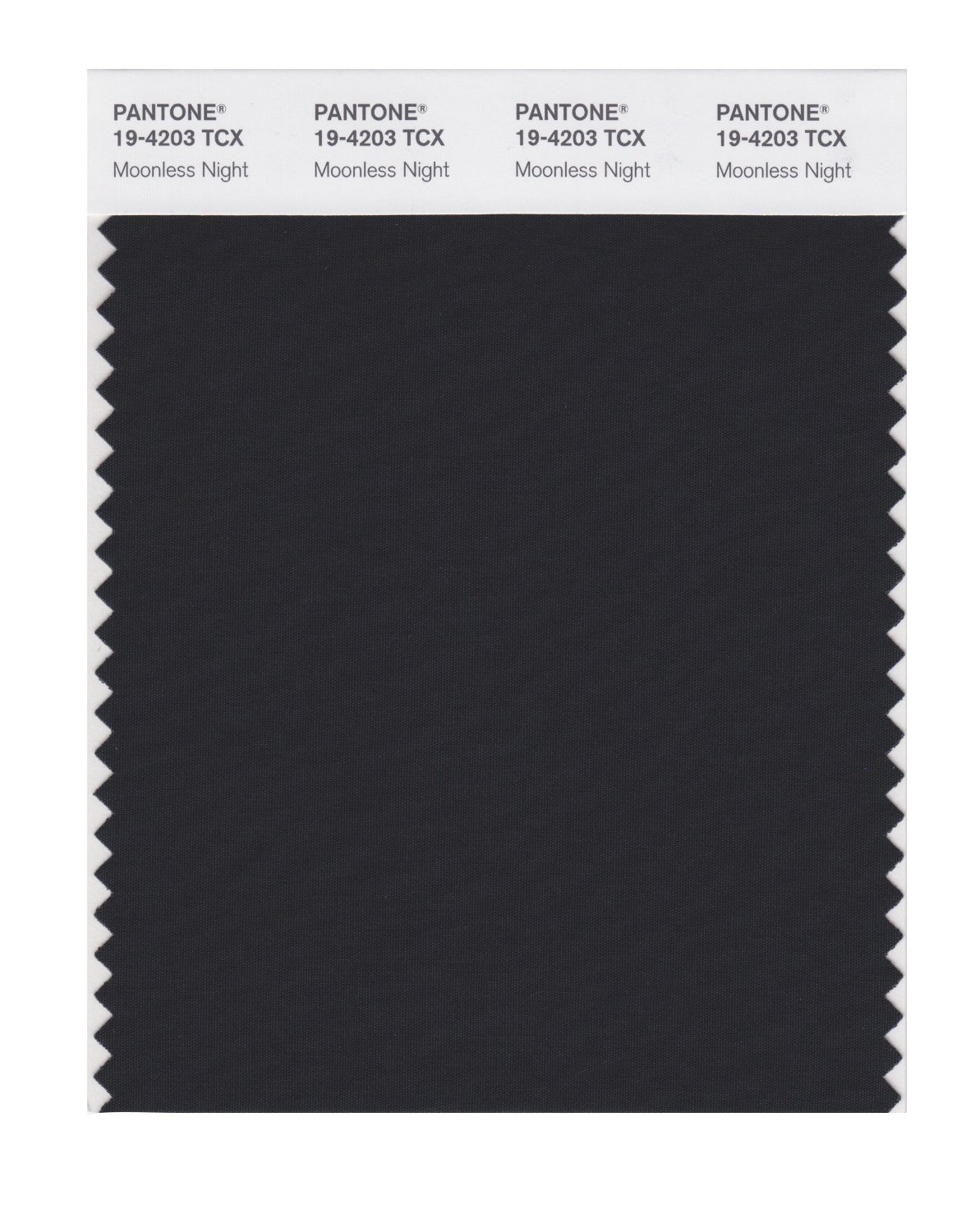 Pantone Cotton Swatch 19-4203 Moonless Night