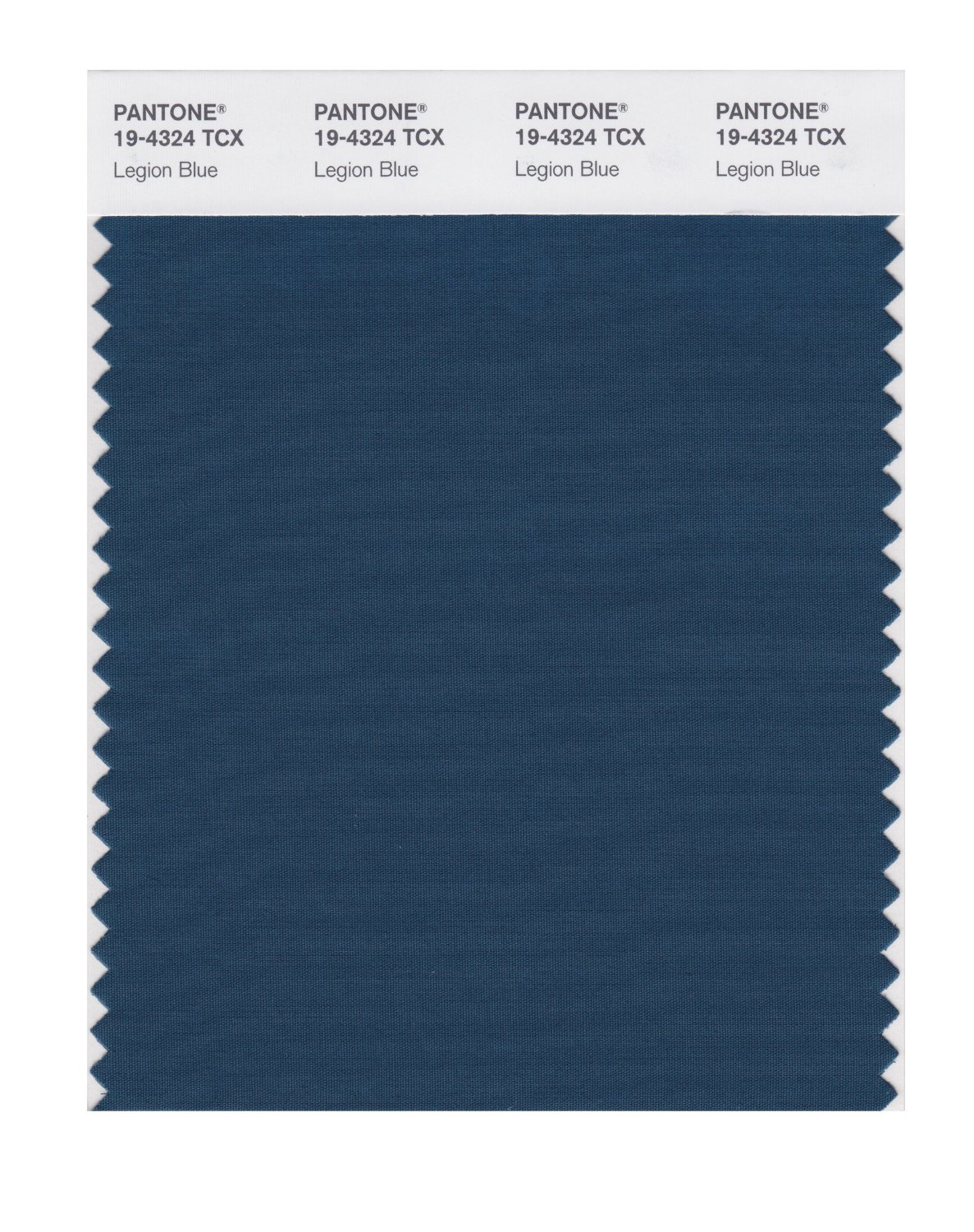 Pantone Cotton Swatch 19-4324 Legion Blue