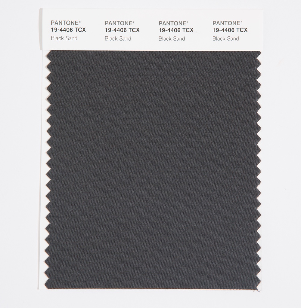 Pantone Cotton Swatch 19-4406 Black Sand