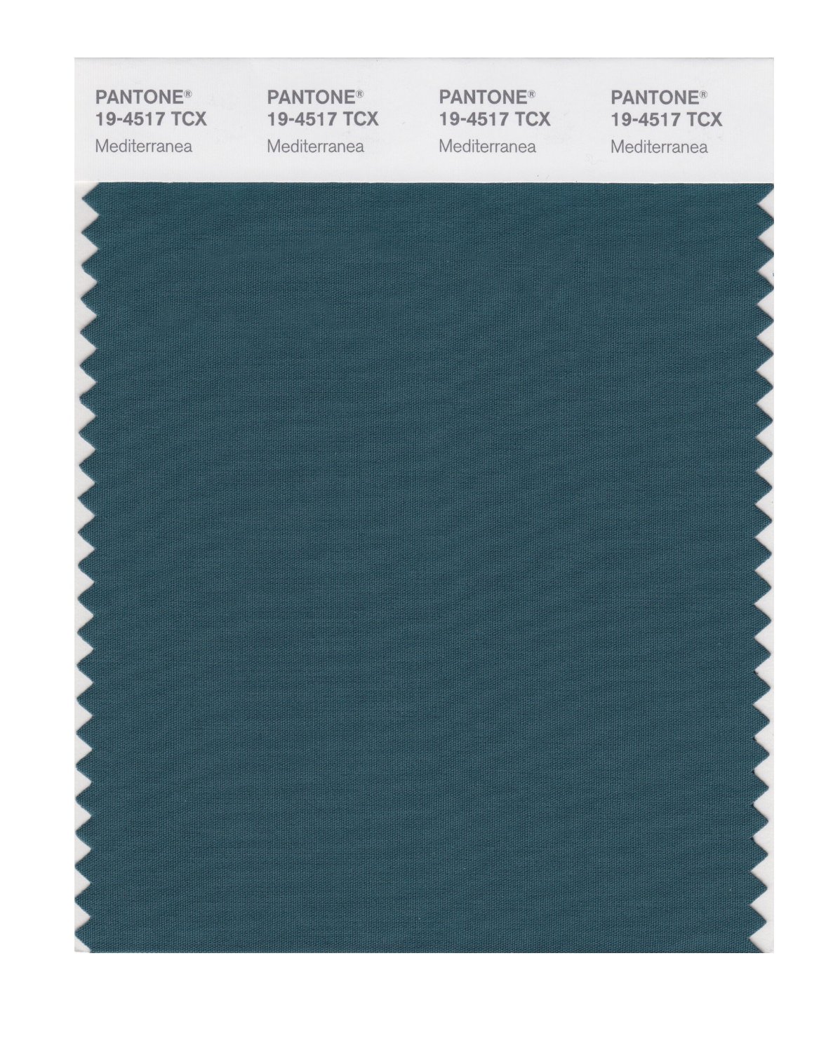 Pantone Cotton Swatch 19-4517 Mediterranea