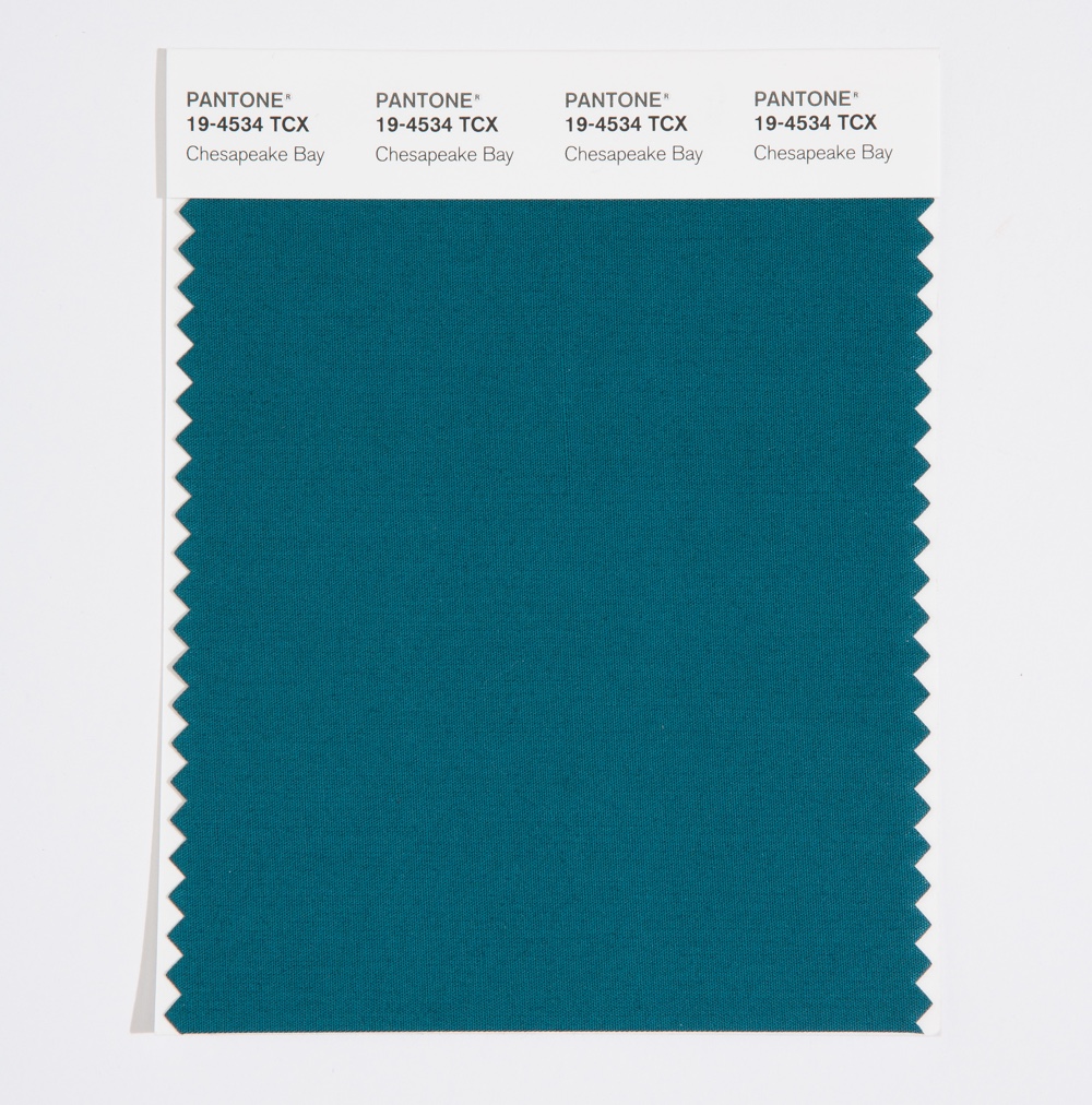 Pantone Cotton Swatch 19-4534 Chesapeake Bay