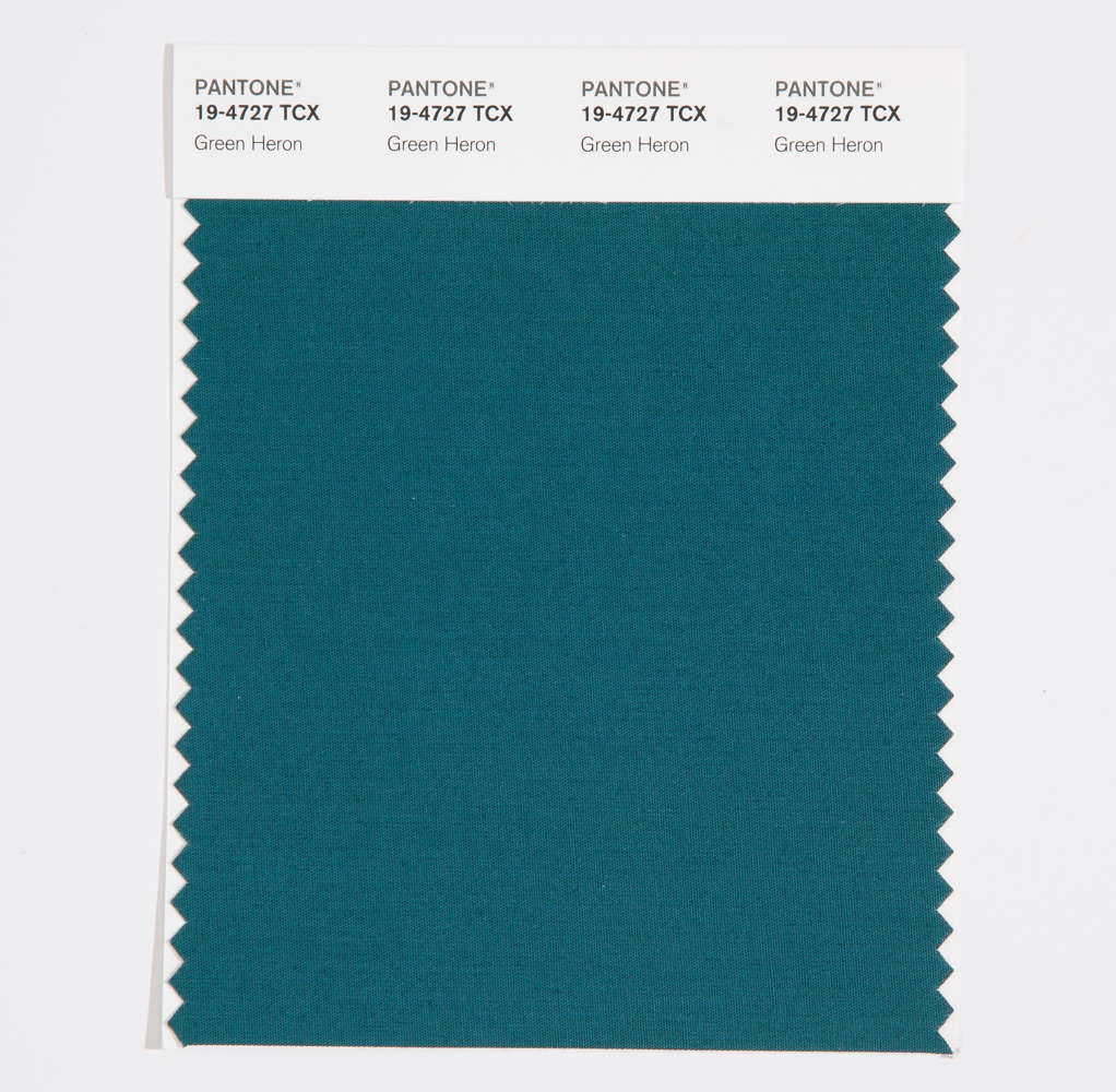 Pantone Cotton Swatch 19-4727 Green Heron