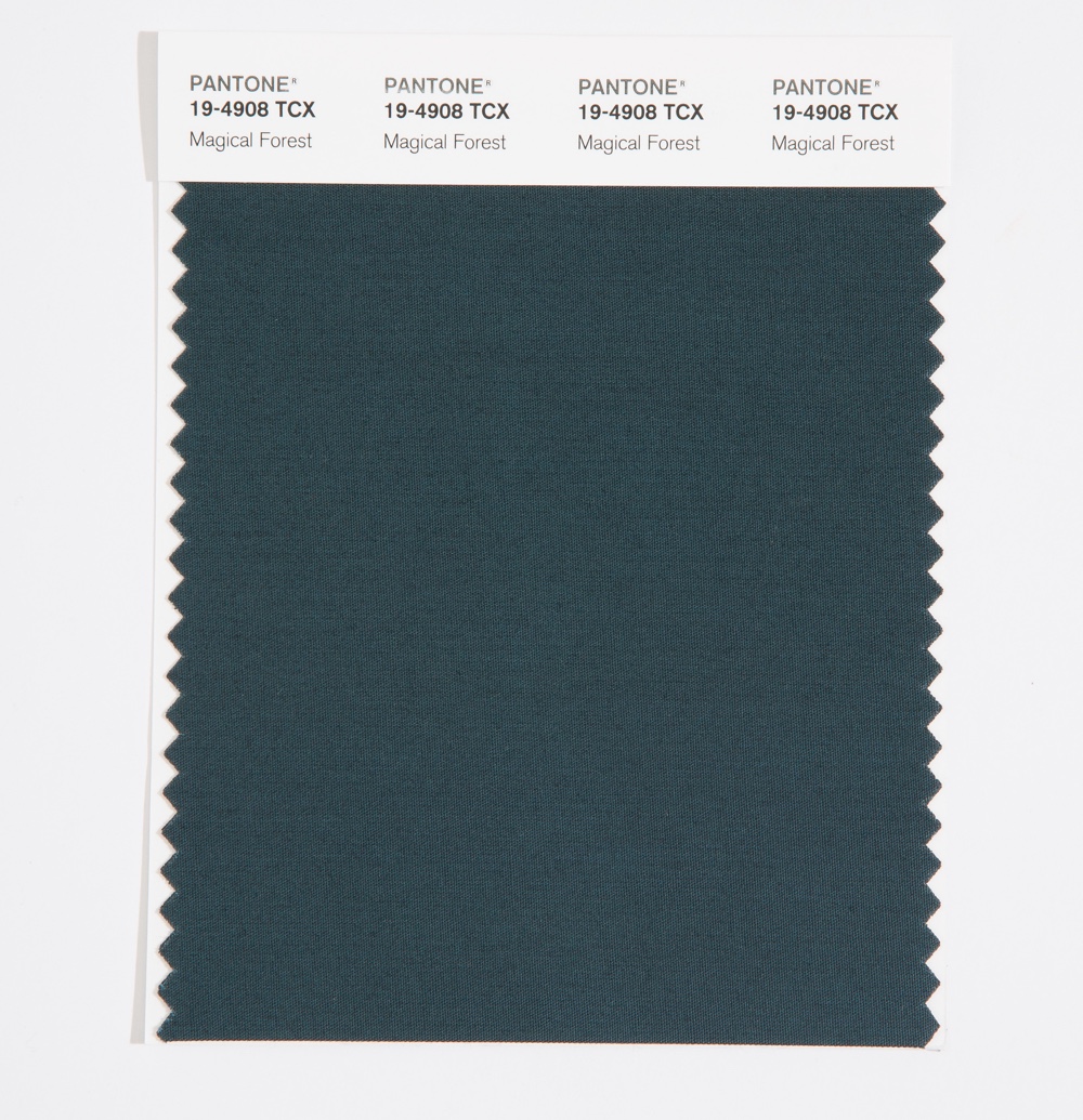 Pantone Cotton Swatch 19-4908 Magical Forest