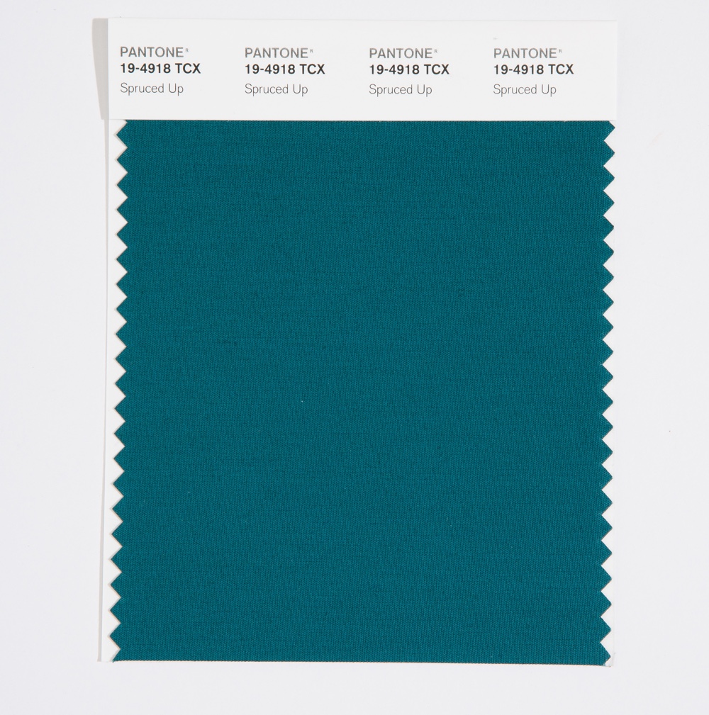 Pantone Cotton Swatch 19-4918 Spruced Up