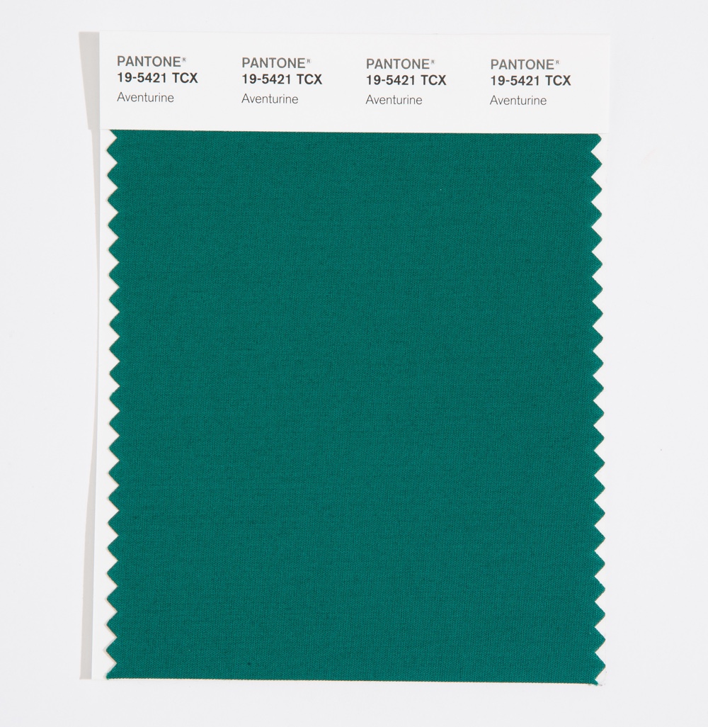 Pantone Cotton Swatch 19-5421 Aventurine