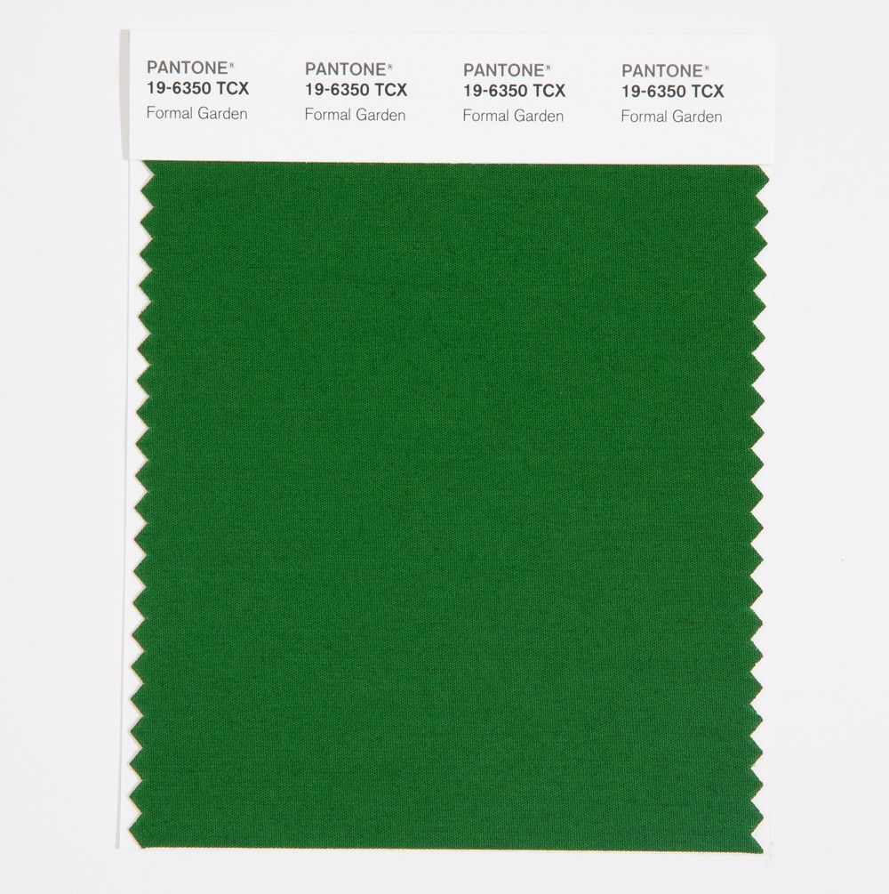 Pantone Cotton Swatch 19-6350 Formal Garden