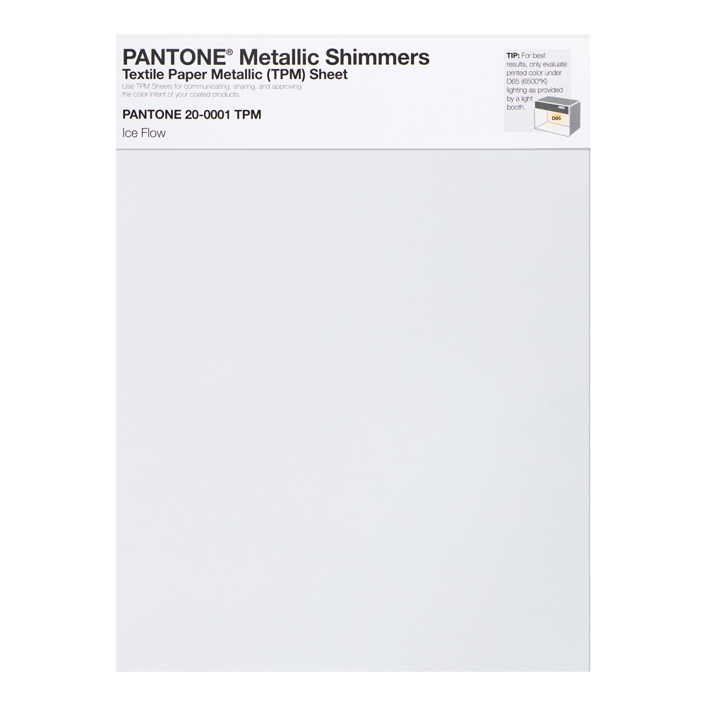Pantone Metallic Shimmer 20-0001 Ice Flow