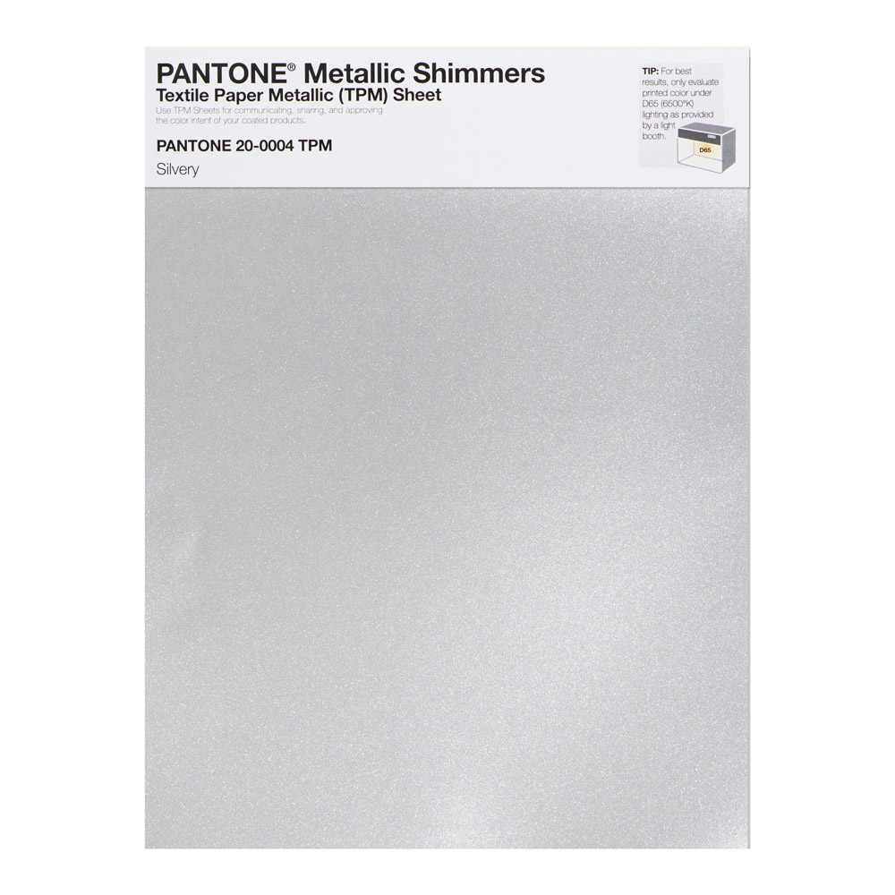 Pantone Metallic Shimmer 20-0004 Silvery