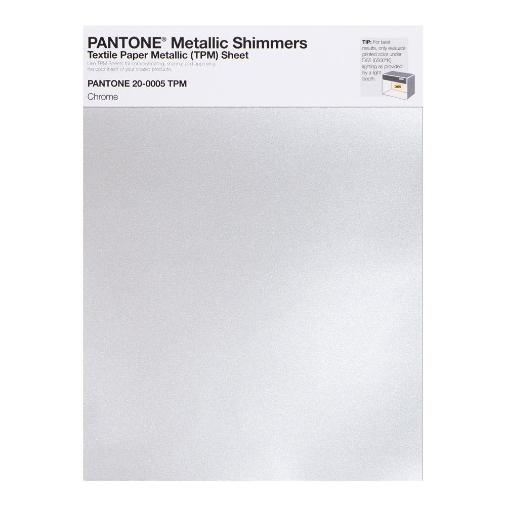 Pantone Metallic Shimmer 20-0005 Chrome
