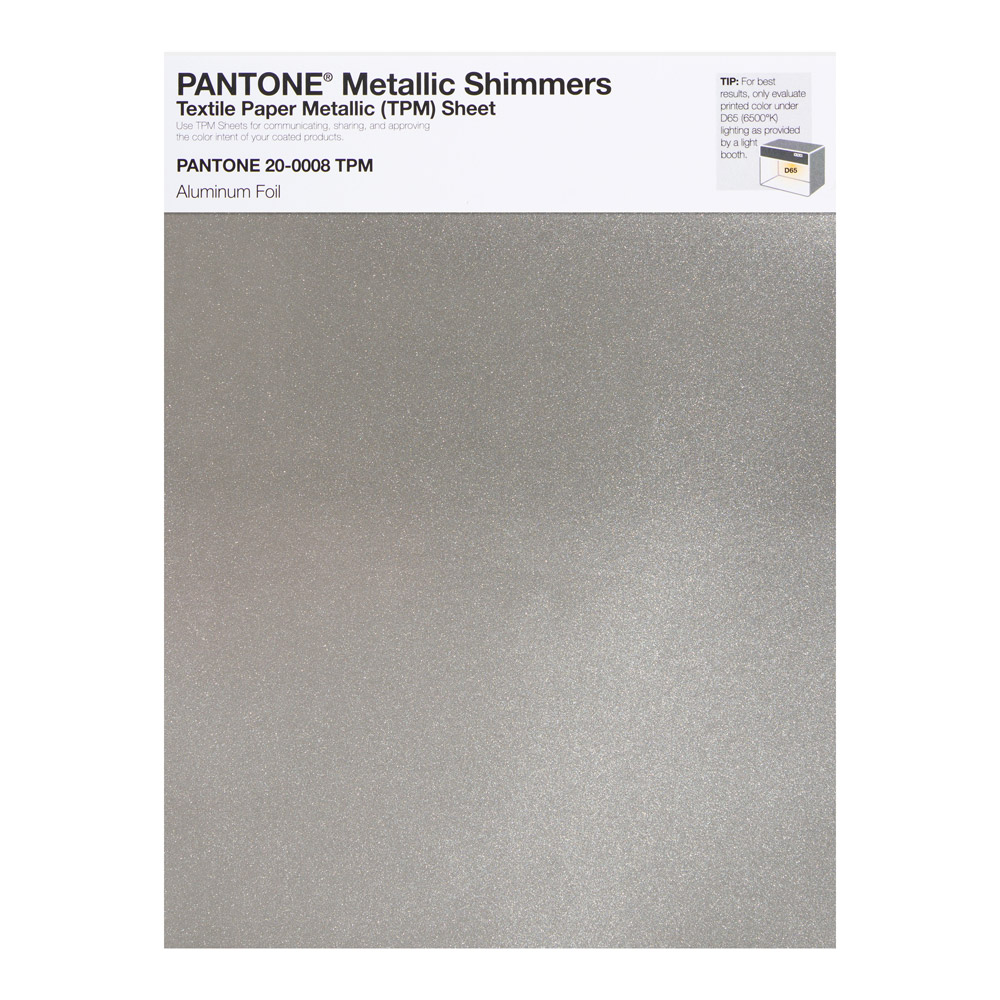 Pantone Metallic Shimmer 20-0008 Aluminum Foi