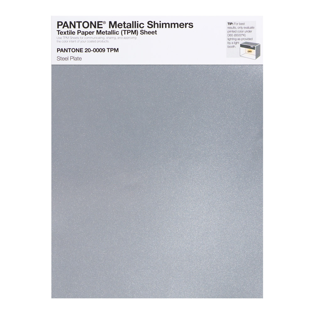 Pantone Metallic Shimmer 20-0009 Steel Plate