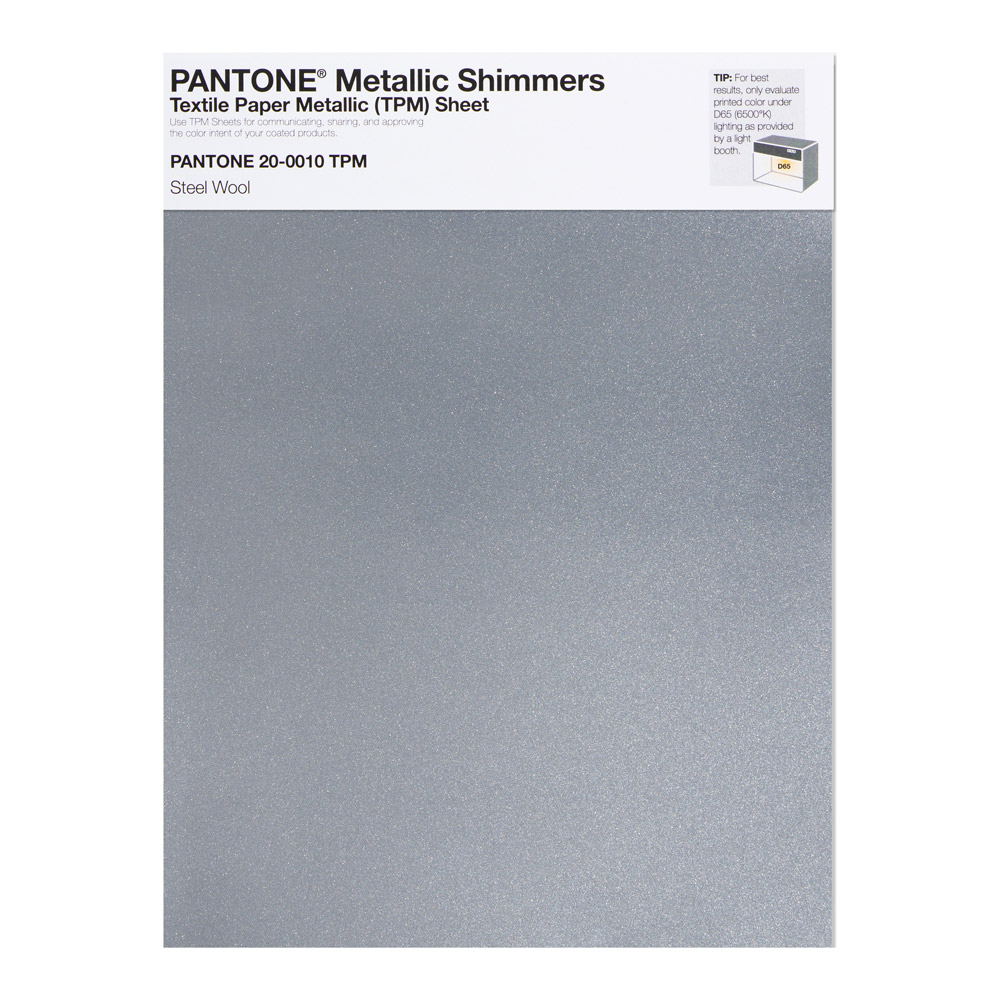 Pantone Metallic Shimmer 20-0010 Steel Wool