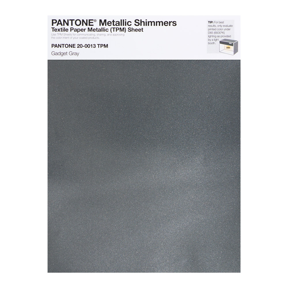 Pantone Metallic Shimmer 20-0013 Gadget Gray