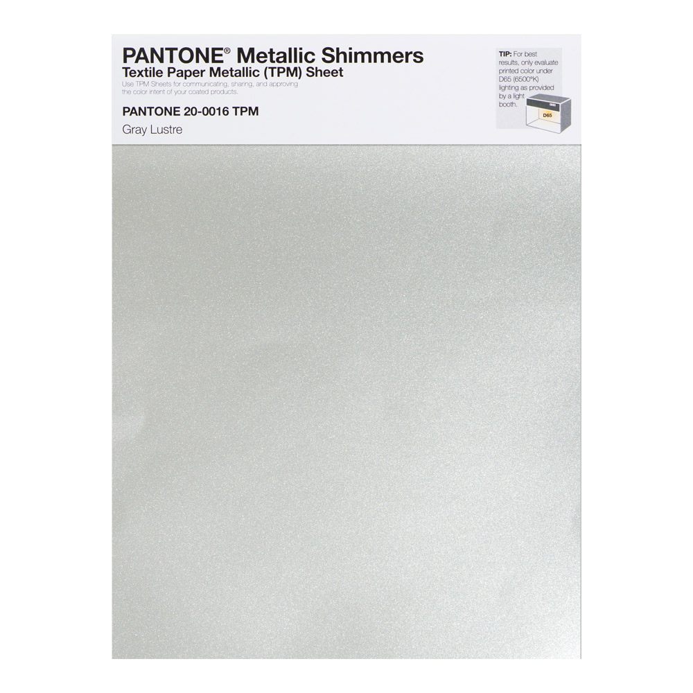 Pantone Metallic Shimmer 20-0016 Gray Lustre