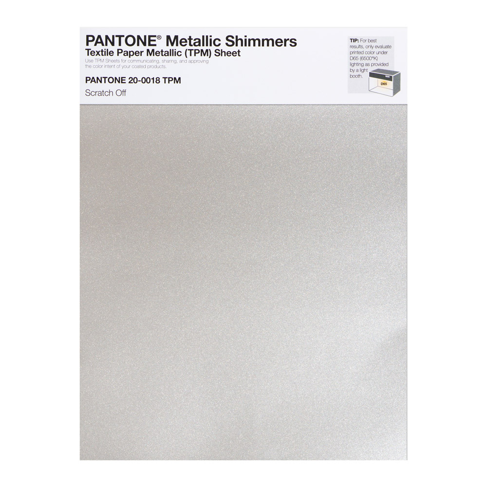Pantone Metallic Shimmer 20-0018 Scratch Off