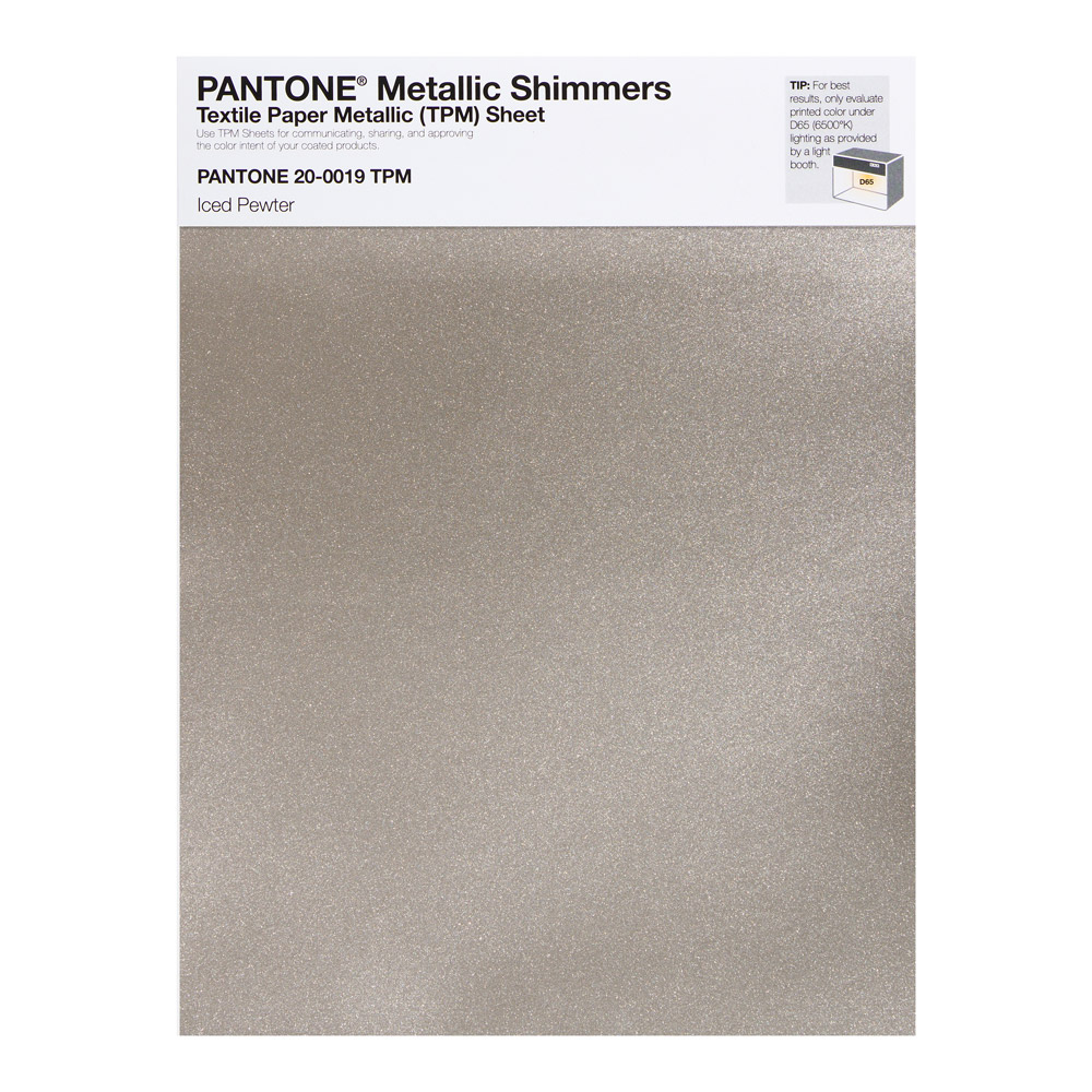 Pantone Metallic Shimmer 20-0019 Iced Pewter
