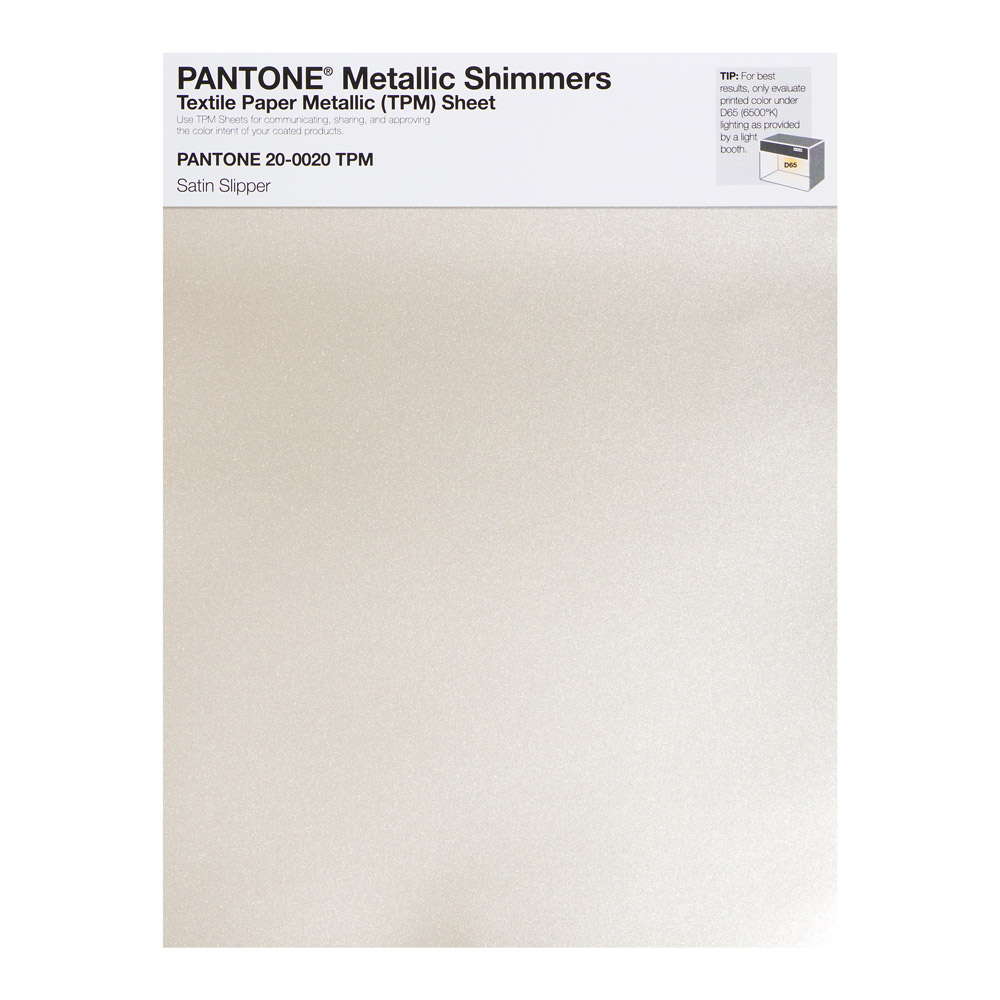 Pantone Metallic Shimmer 20-0020 Satin Slippe