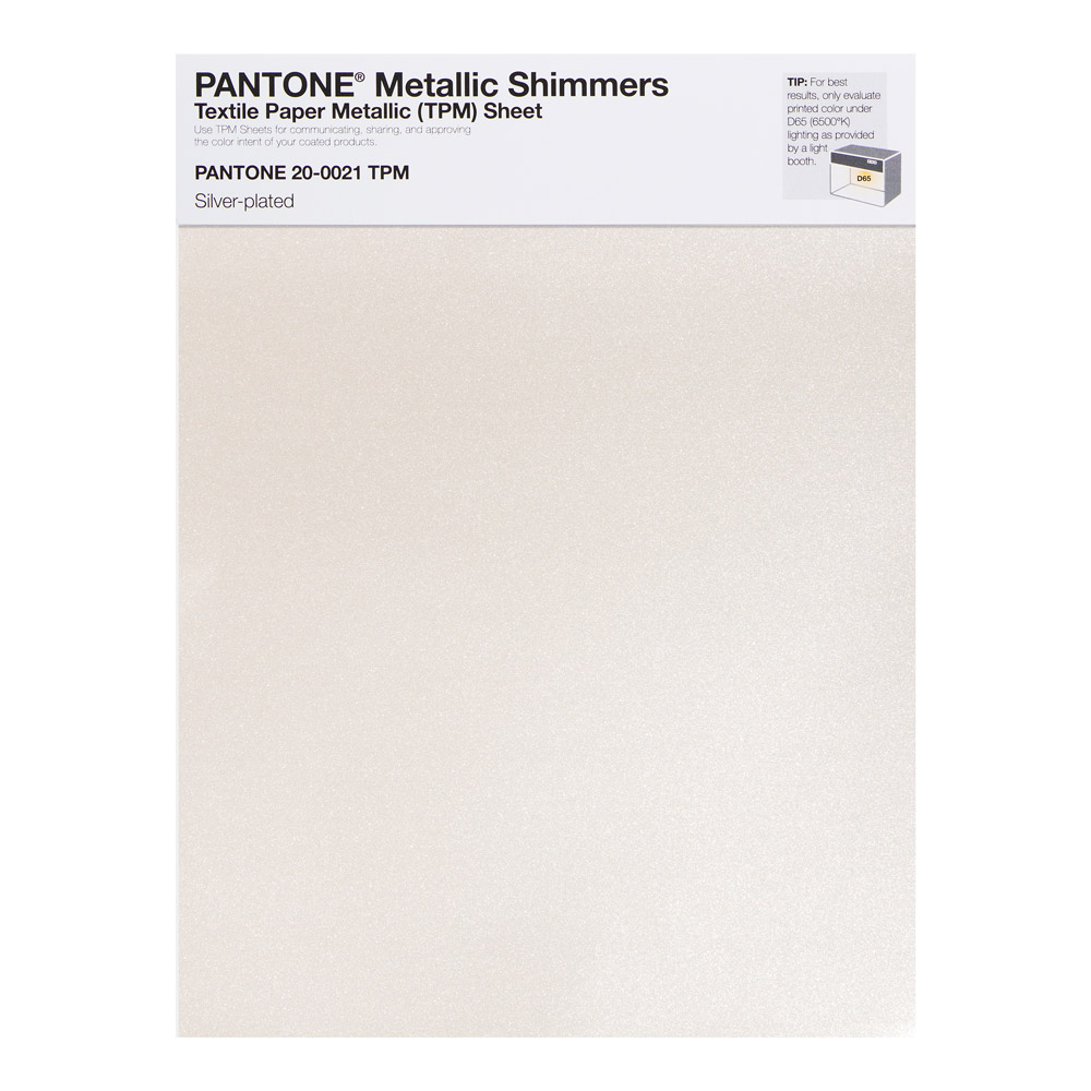 Pantone Metallic Shimmer 20-0021 Silver-plate