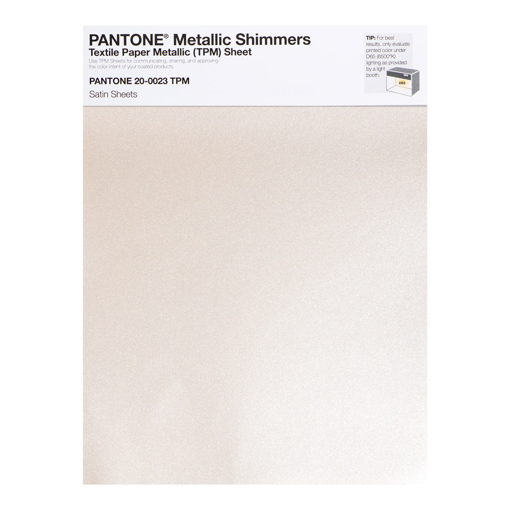 Pantone Metallic Shimmer 20-0023 Satin Sheets