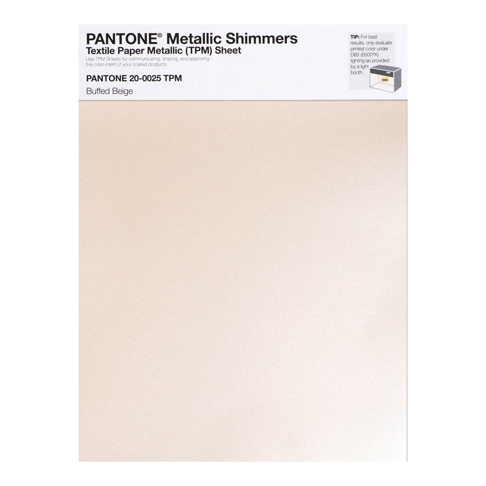 Pantone Metallic Shimmer 20-0025 Buffed Beige