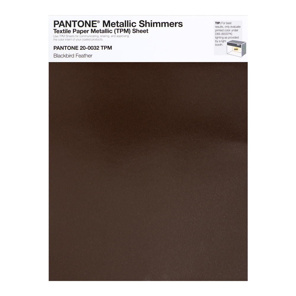 Pantone Metallic Shimmer 20-0032 Blackbird F