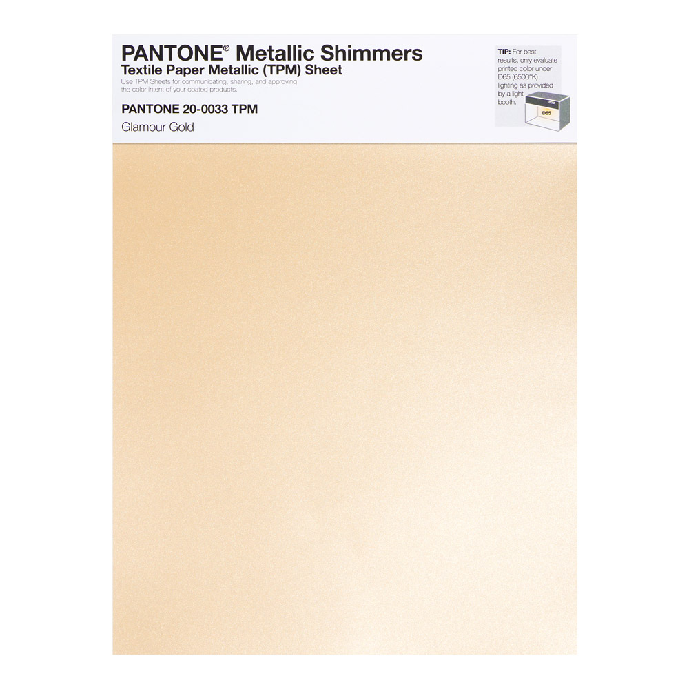Pantone Metallic Shimmer 20-0033 Glamour Gold