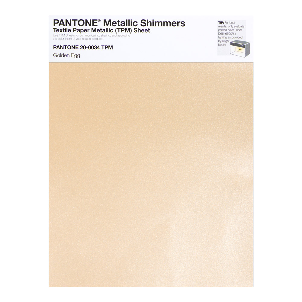 Pantone Metallic Shimmer 20-0034 Golden Egg