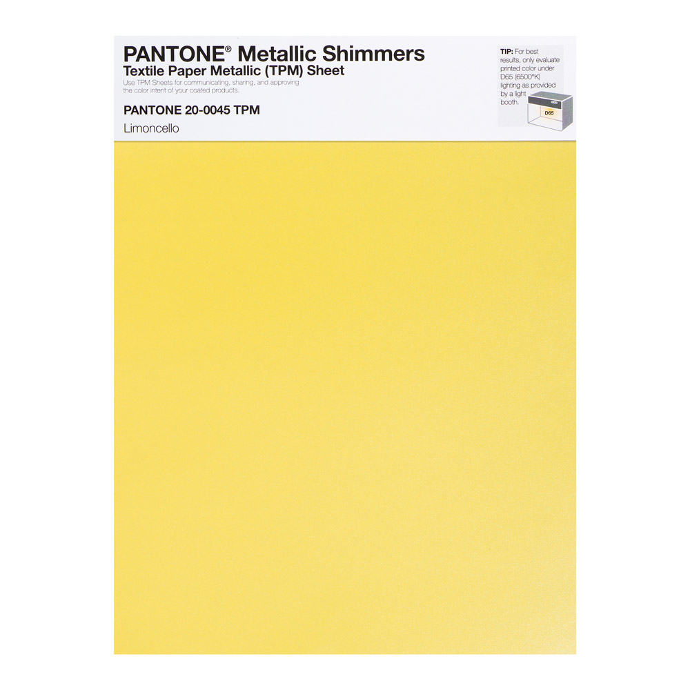 Pantone Metallic Shimmer 20-0045 Limoncello